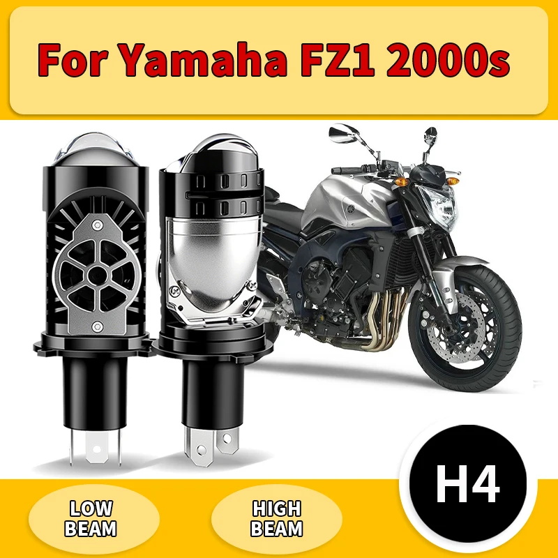 

1PC/2PCS For Yamaha FZ1 2000s 12V 10000LM H4 Projector Lens LED Motorcycle Headlight HB2 9003 Hi/Lo Beam Bulbs Plug&Play 6000K