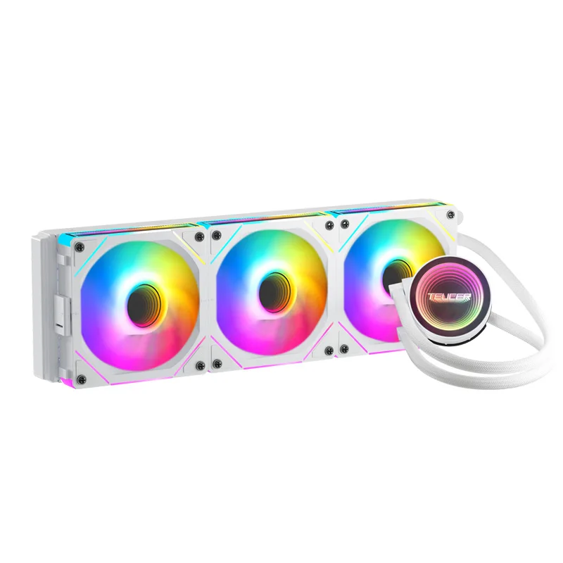 TEUCER 360MM All-in-One ARGB CPU Liquid Cooler Supports Intel LGA 1700/1200/1150/2011 AMD AM5/AM4 Silent Cooling & RGB Lighting