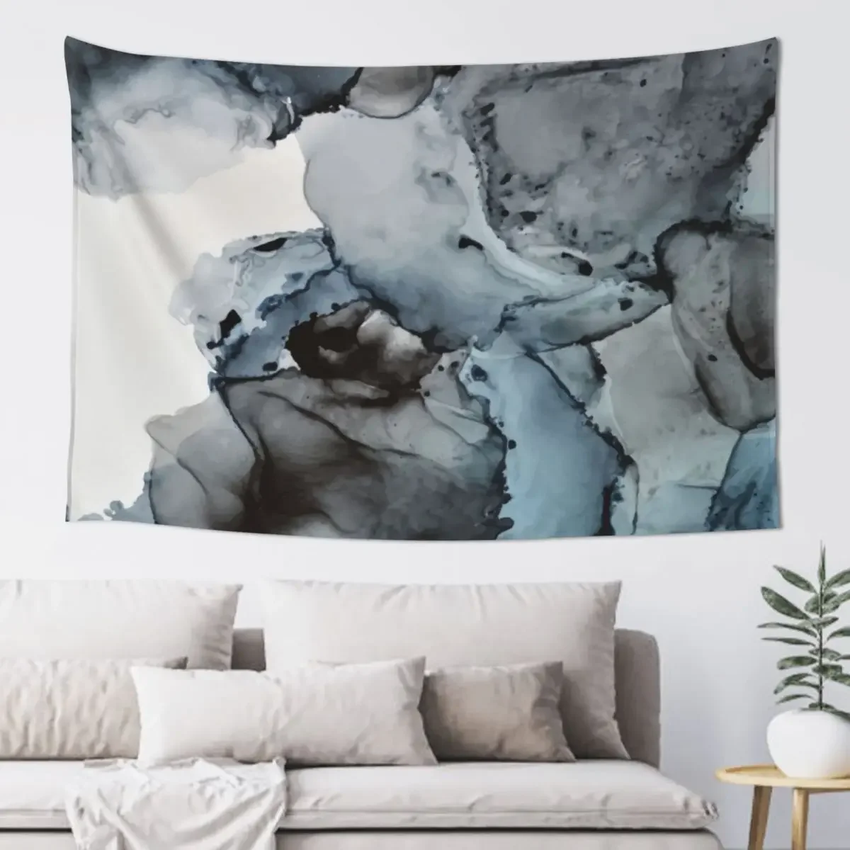 

Smoke Show - Alcohol Ink Painting Tapestry Wall Decoration Decoration For Rooms Decoration Home Tapestry