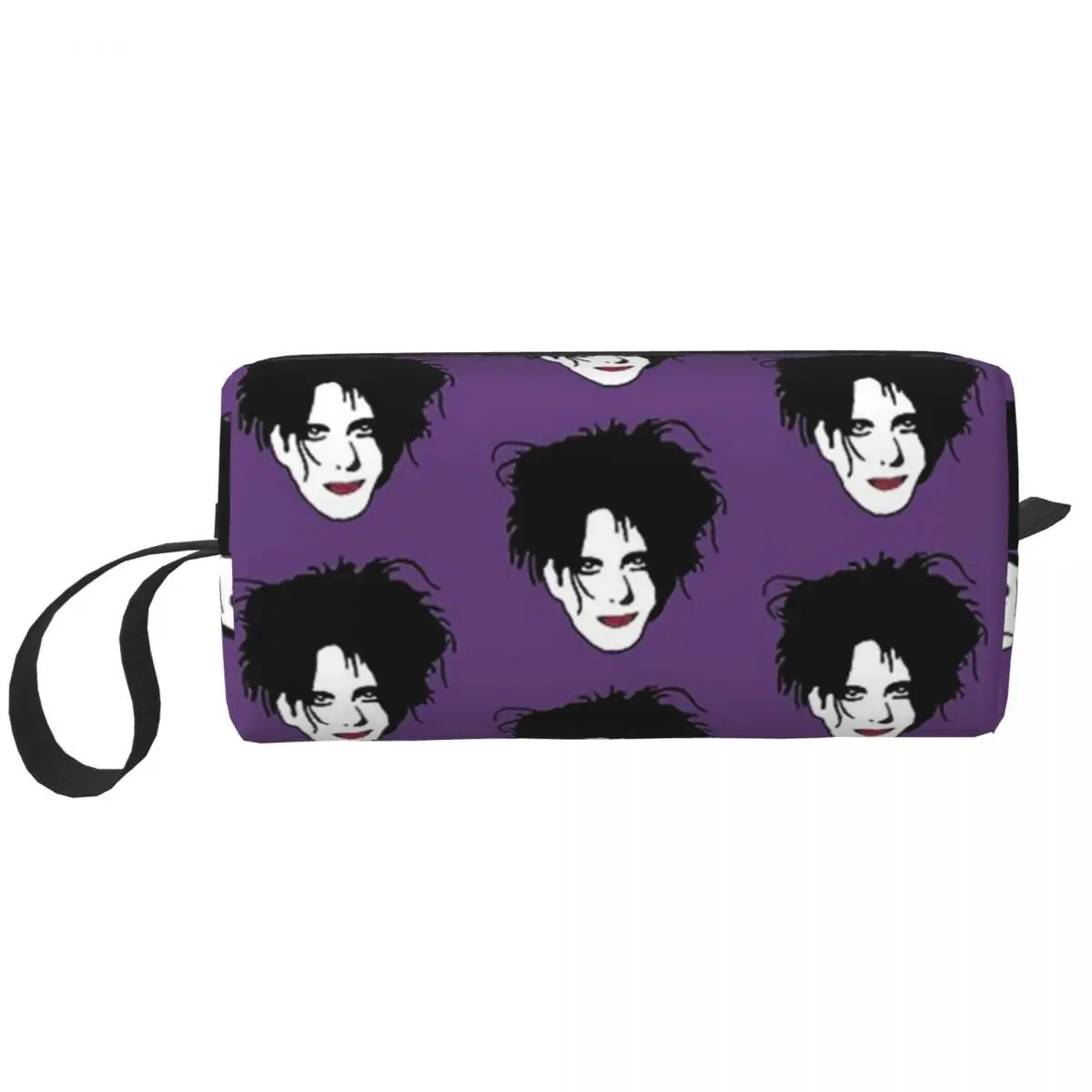 Bolsas de maquillaje con banda de la cura de Robert Smith para mujer, bolsa de cosméticos, bolsa de viaje elegante para almacenamiento de monedero