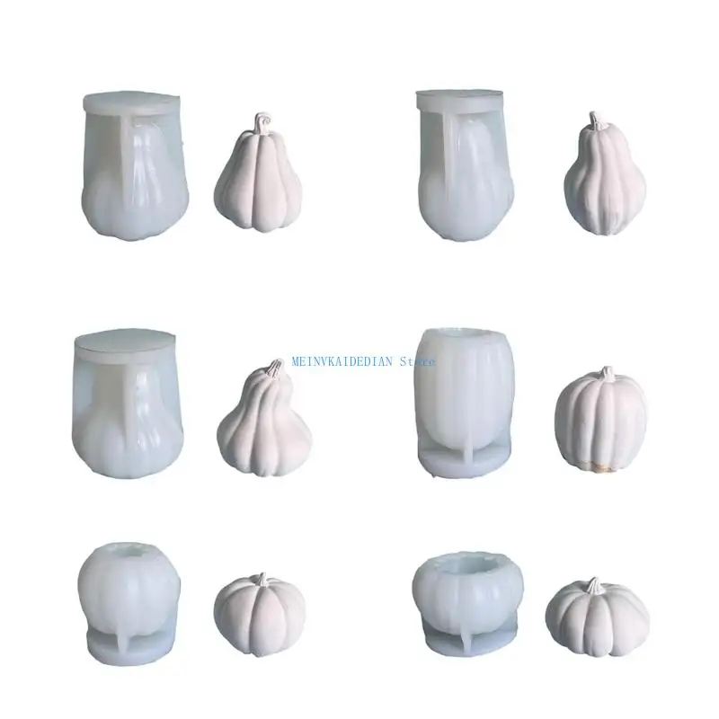 

C1FE Pumpkin Silicone Mold for Handmade and Gifts Desktop Decoration Mould