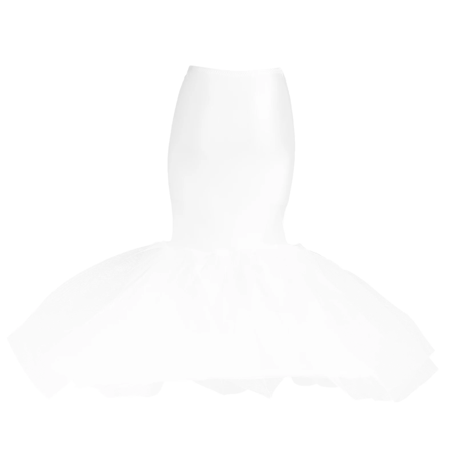 

Wedding Petticoat Mermaid Women Bridal Underskirt Lightweight Breathable Dress Tutu Skirt Halloween Party