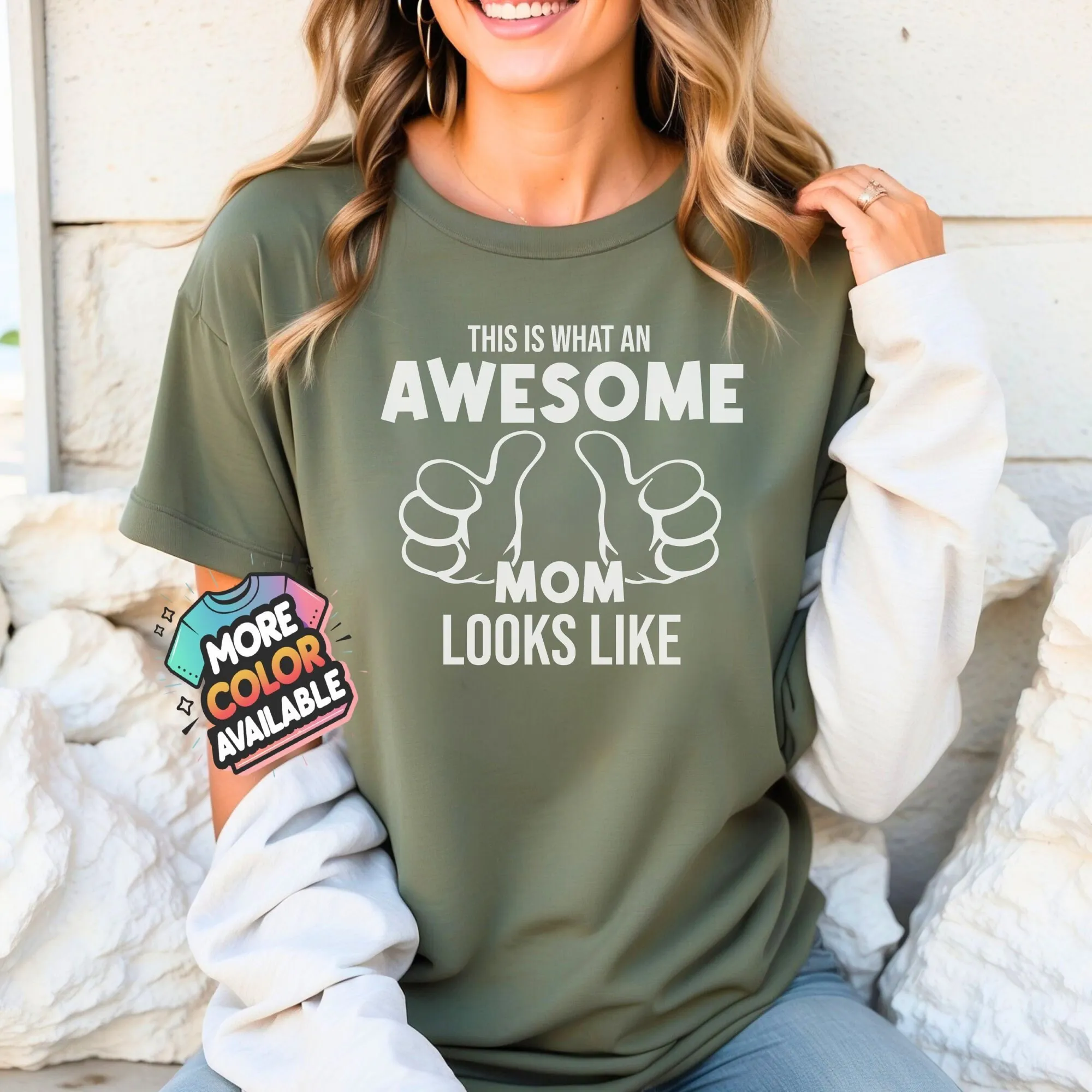 

Awesome Mom T Shirt Perfect For Mother'S Day Black