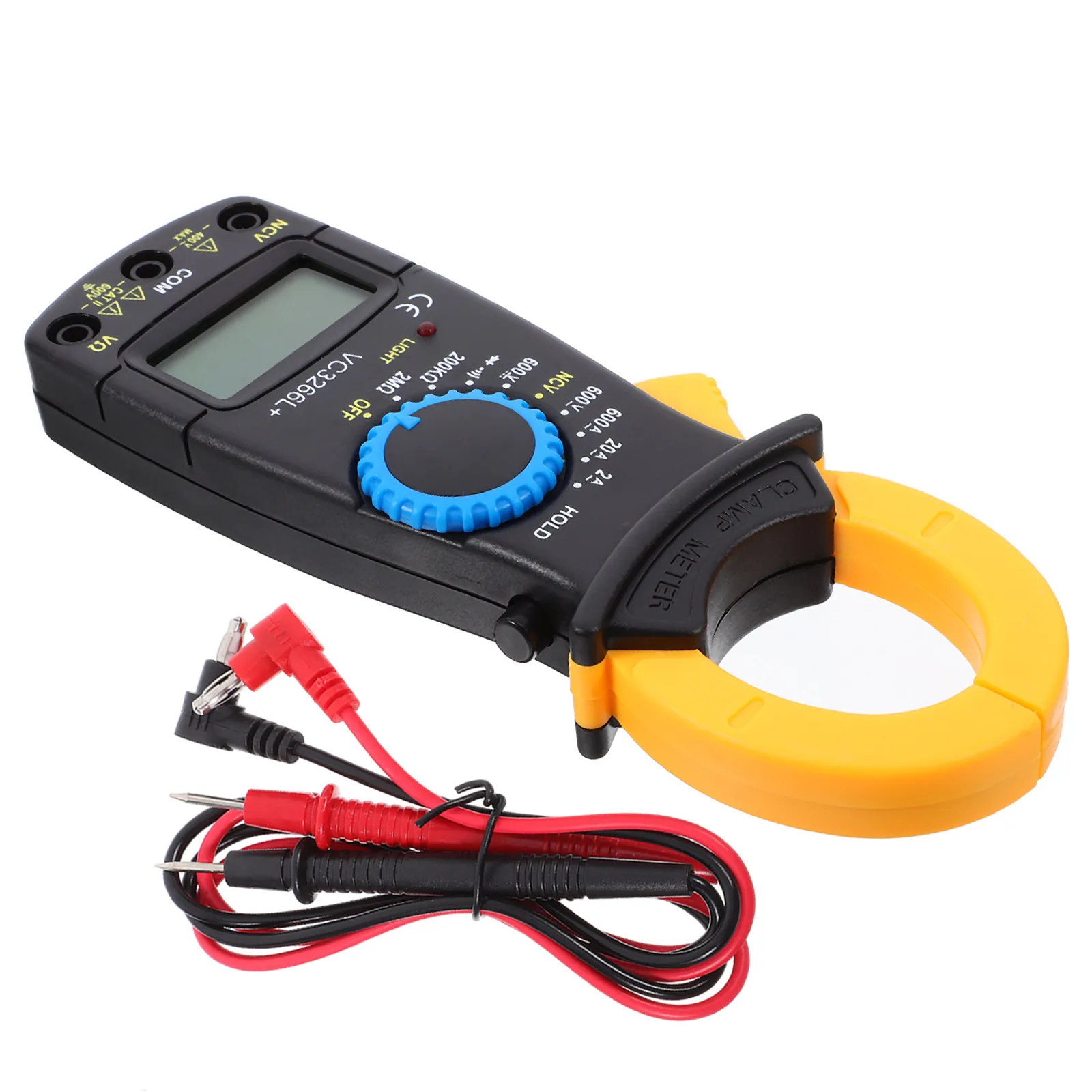 

Цифровой клещевой мультиметр-тестер напряжения и тока постоянного и переменного тока, портативный электрический измеритель