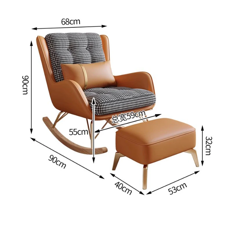 Bedroom Balcon Living Room Chairs Indoor Footrest Single Adults Living Room Chairs Lounge Single Silla Nordica Home Furniture