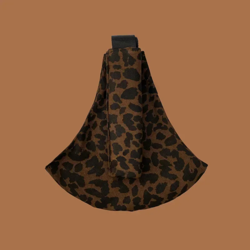 New Baby Going Out Safety Carrier Simple Leopard Pattern Portable Front Hug Type Back Baby Out of The Baby Artifact Waist Stool