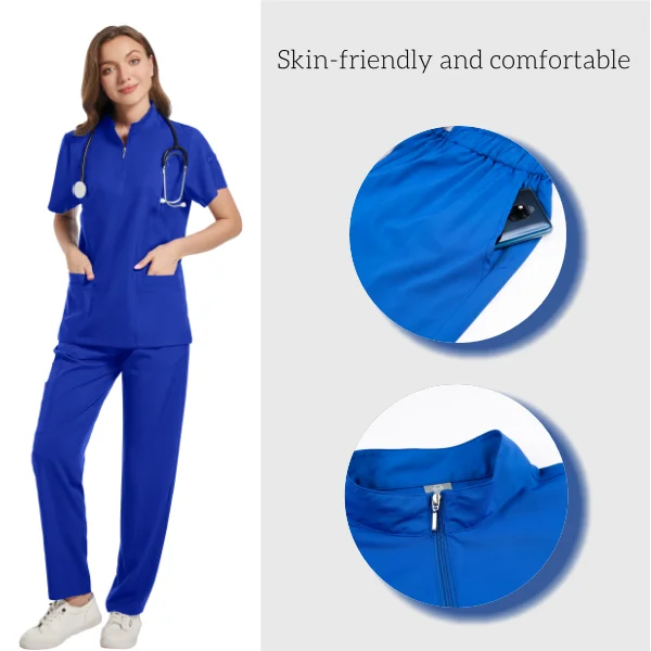 Professionelle medizinische Peelings für Frauen, Arzt, Krankenschwester, Uniform, klinische Chirurgie, Outfit, Laborkittel, Hosen, Set, Spa, Schönheitssalon, Arbeitskleidung