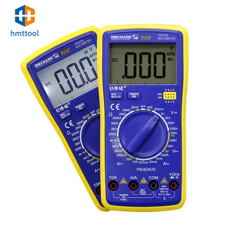 Intelligent Speech Broadcast Multimeter MECHANIC V90C Fully Automatic Digital Display Electrician Measuring Instrument
