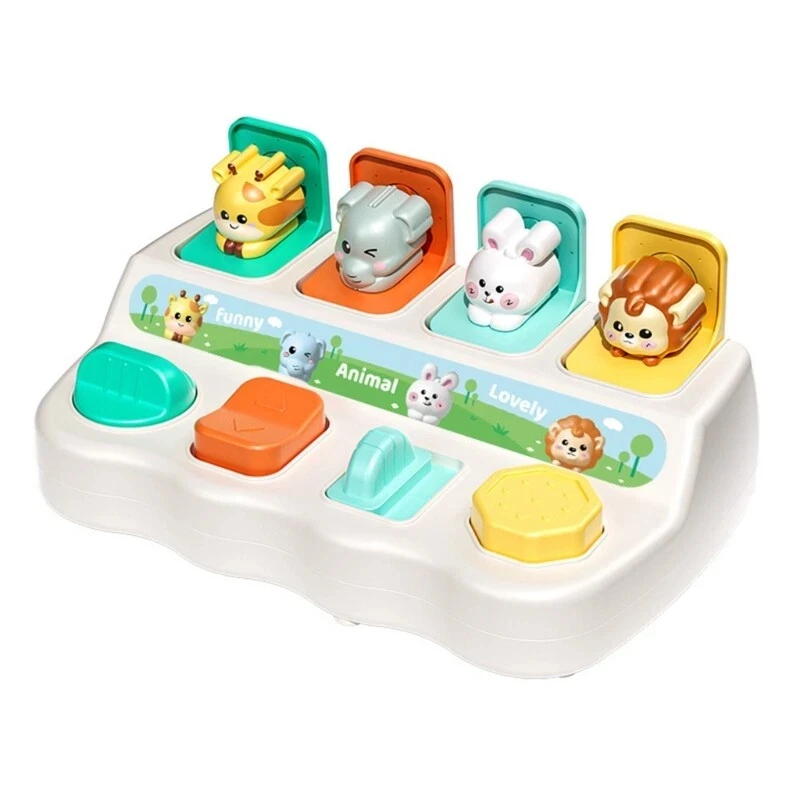 

Интерактивная всплывающая распределительная коробка, коробка-головоломка с кнопочным переключателем, игрушка для логического мышления, распределительная коробка-сюрприз для детей