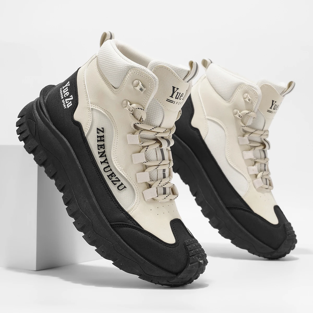 

Men's Autumn Winter Tactical Hiking Boots - 2025 New Wide Fit Platform Functional Workwear Comfortable Outdoor Trendy Shoes