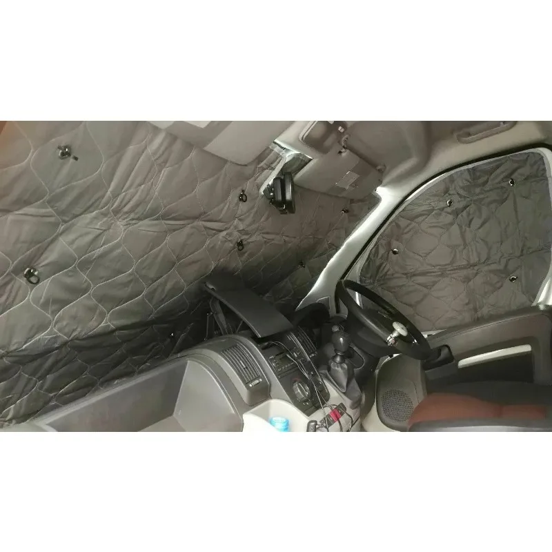 Car Sun Visors for Fiat Ducato 2006-2022 Internal Thermal Blinds 7 Layers Cover Windscreen Auto Sunshades Interior Accessories