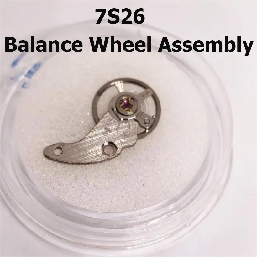 Suitable For 7S26 Mechanics Movement Balance Wheel Assembly Swing Clamp Plate+ Swing Wheel Original Disassembly Watch Accessorie