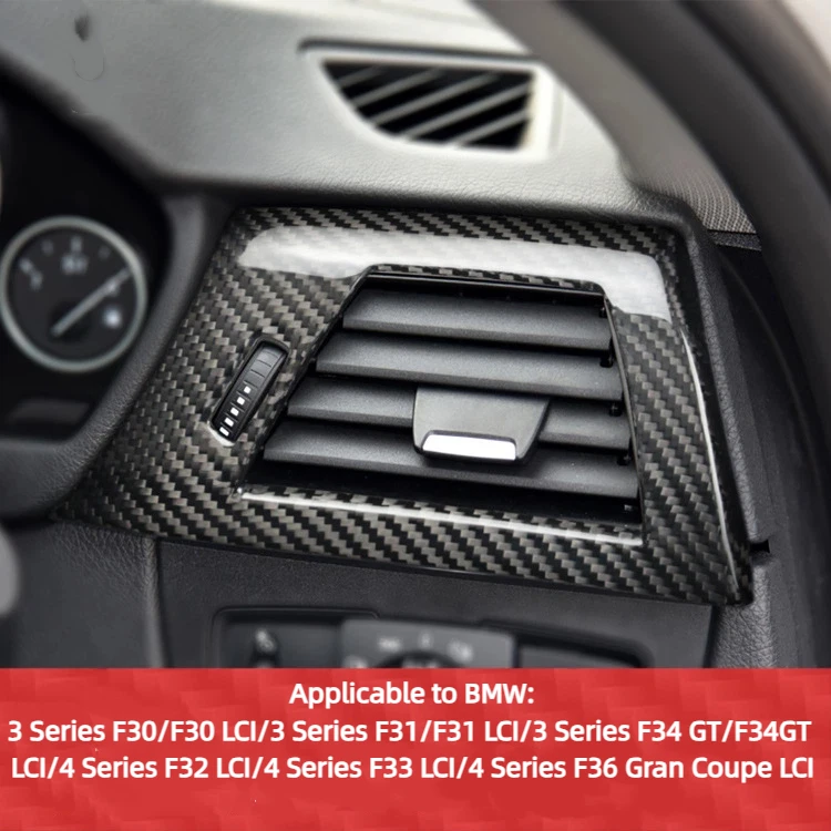 

Suitable for BMW 3 Series F30/F31/F34 Right-Hand Drive Carbon Fiber Driver's Side Air Vent Trim Interior Modification Accessorie