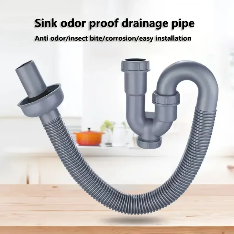 

Умывальник для ванной комнаты U-образная сливная труба, умывальник, столешница, сливная труба для раковины, дезодорант, настенная сливная труба, фитинги, 1 шт.