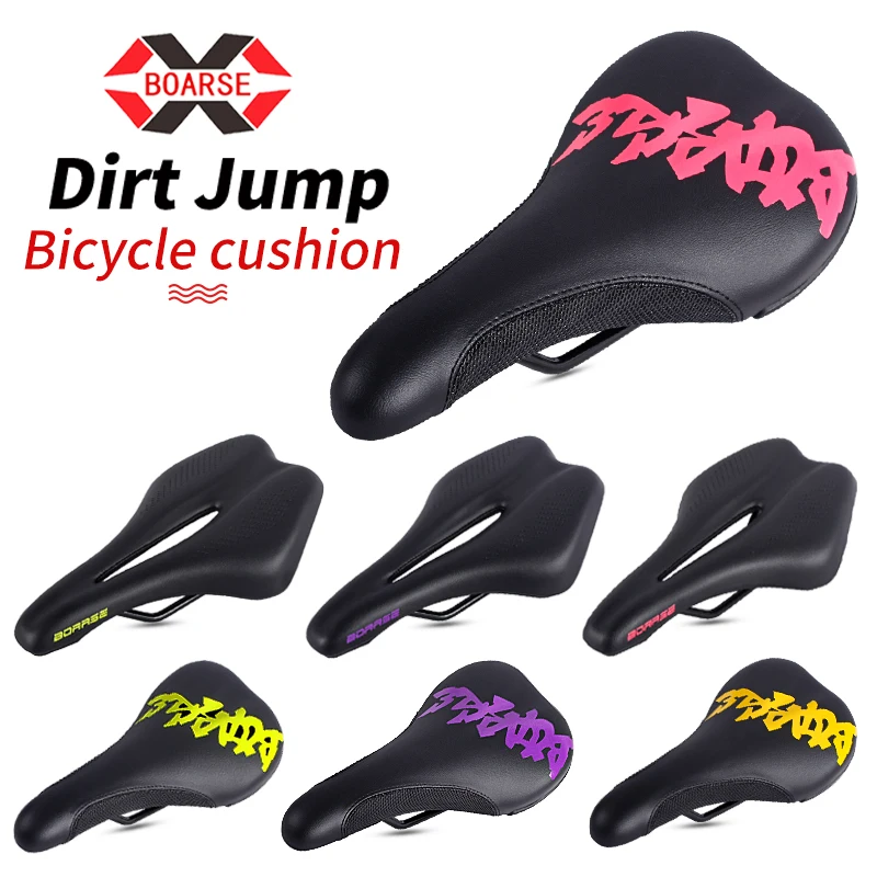 NEW BOARSE Bicycle Saddle MTB Mountain Road Bike Seat Color Hollow Comfortable Cycling Cushion Dirt Jump Bike Saddle