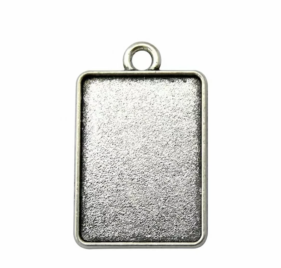 6 peças de diâmetro interno 18x25mm liga de zinco metal tibetano prata bronze antigo banhado cabochão configuração t0231 para fazer jóias