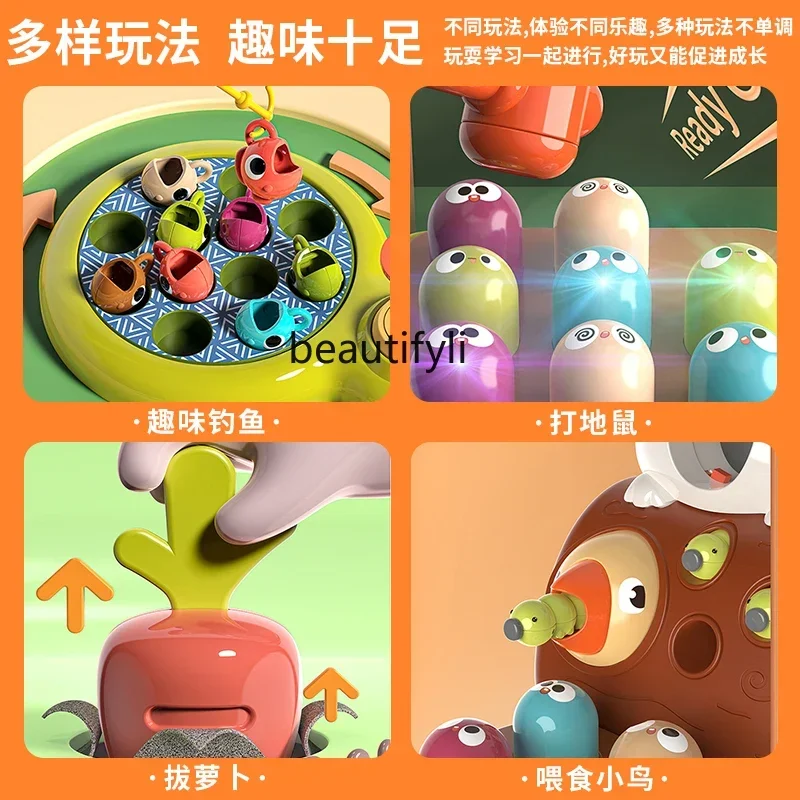 Jouet de radis pour bébé, jouet Montessori, cognition éducative pour enfants, éducation précoce, entraînement à mouvement fin pour enfants