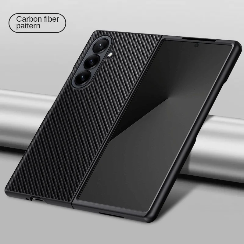

Fashion Solid Color Business Litchi Leather Case for Samsung Galaxy Z Fold 7 5G Fold7 hard PC Cover