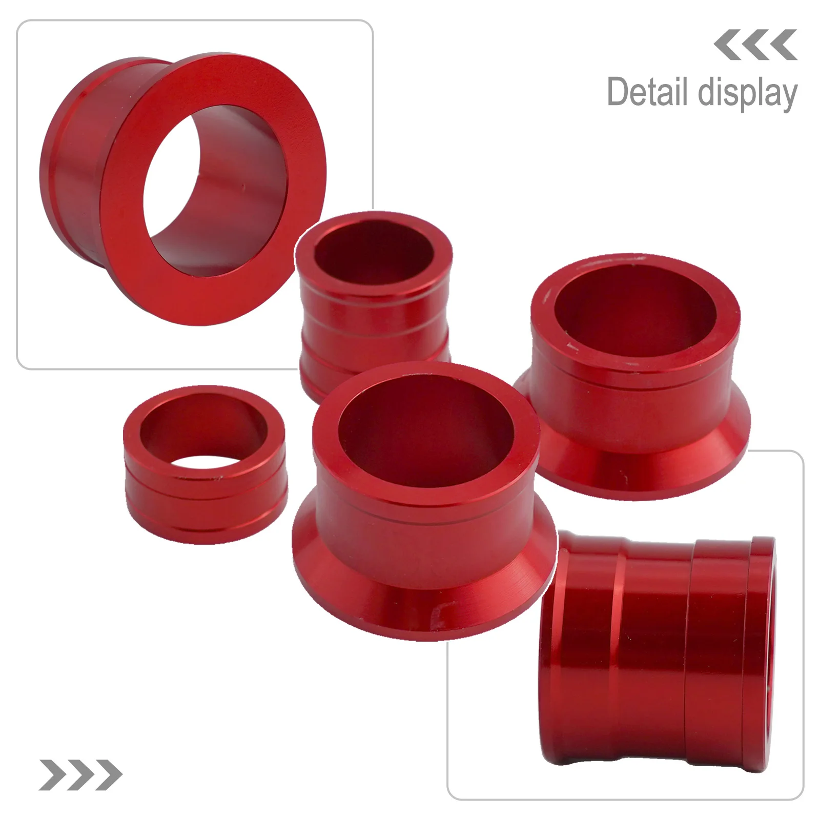 Rear Wheel Spacers Set Sturdy CNC Machined Front Rear Wheel Spacers Set for CR125 CR250 CRF250R CRF450X CRF450R