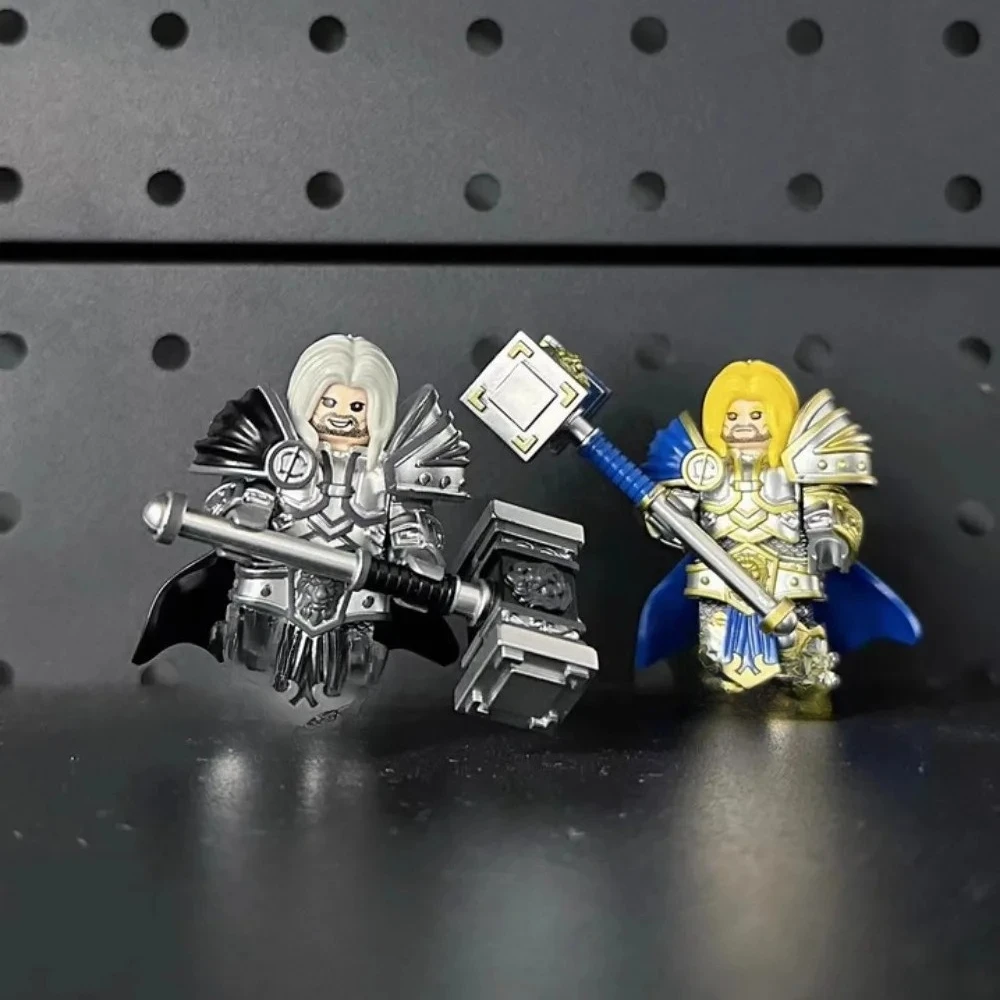 Mundo de warcraft jogo lich rei arthas menethil figura de ação pripheral blocos de construção modelo coleção artesanato presente brinquedos crianças