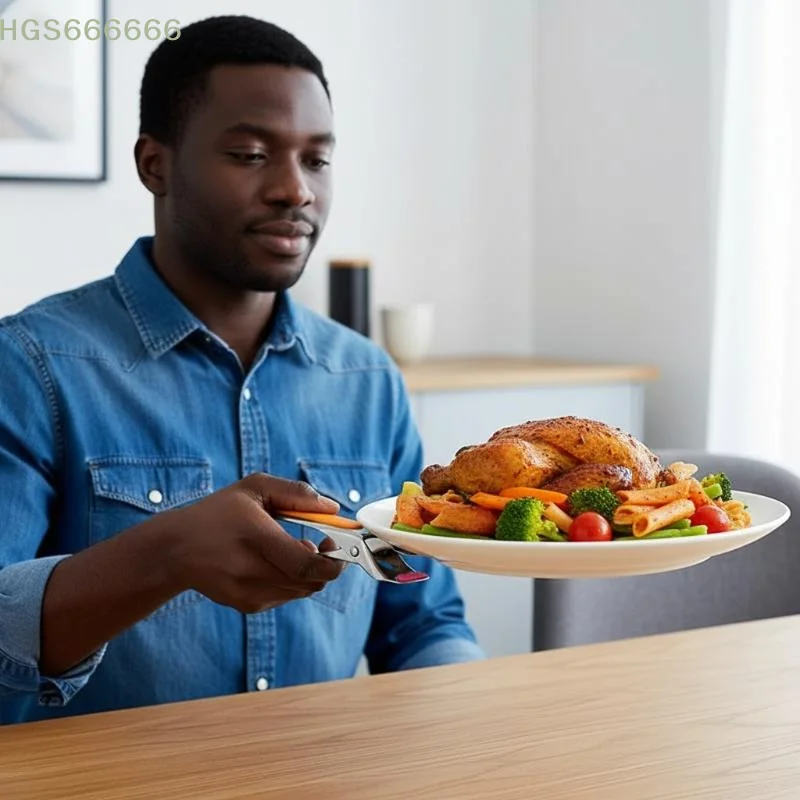 

Kitchen Anti Scald Plate Bowl Dish Pot Holder Holder Stainless Steel Clamp Anti-hot Clip Lifter Kitchen Oven Accessories Tool