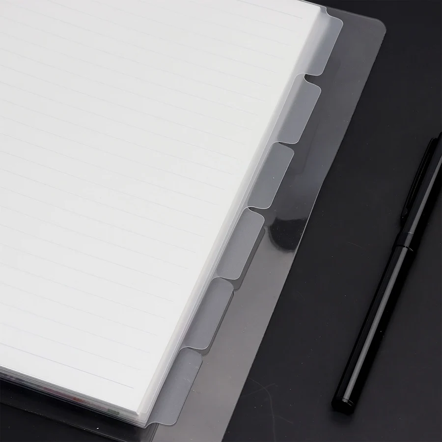 A4/A5/A6/A7 Ringscheiderseiten, 6/8 Blatt, Binder-Gerät, PP-Trennseiten, Budgetbuch-Zubehör, Tagebuch, Agenda, Notizbuchteil – Detail 8