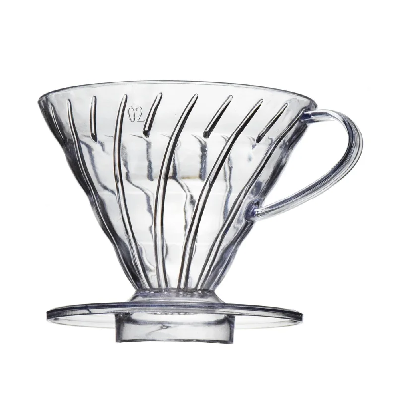 Reusable Coffee Dripper Resin Coffee Filter for Pour Over Barista Coffee Brewing Coffee Funnel Filter Cup1-2Cups/1-4Cups