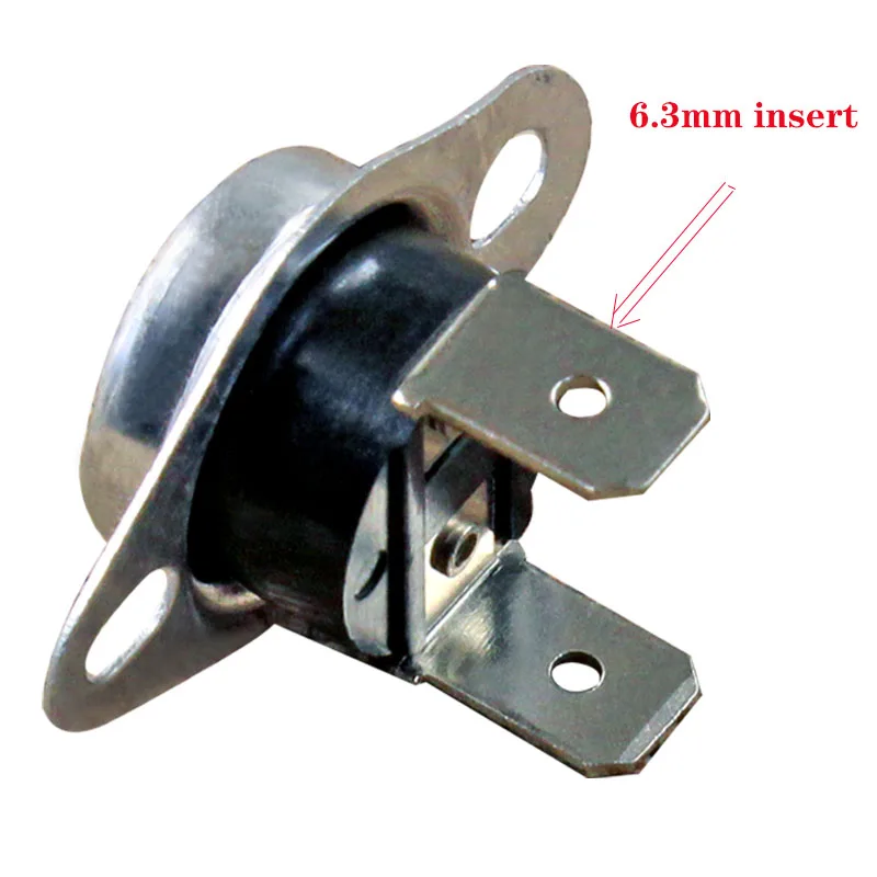 KSD301 interruptor de control de temperatura del calentador de agua/dispensador de agua interruptor de control de temperatura pie recto 10A 250V