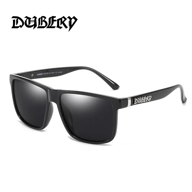 DUBERY 2025 Square Fashion Polarized Sunglasses UV400 Protection Men Women Retro Classic Driving Outdoor 8 Colors Gothic Style
