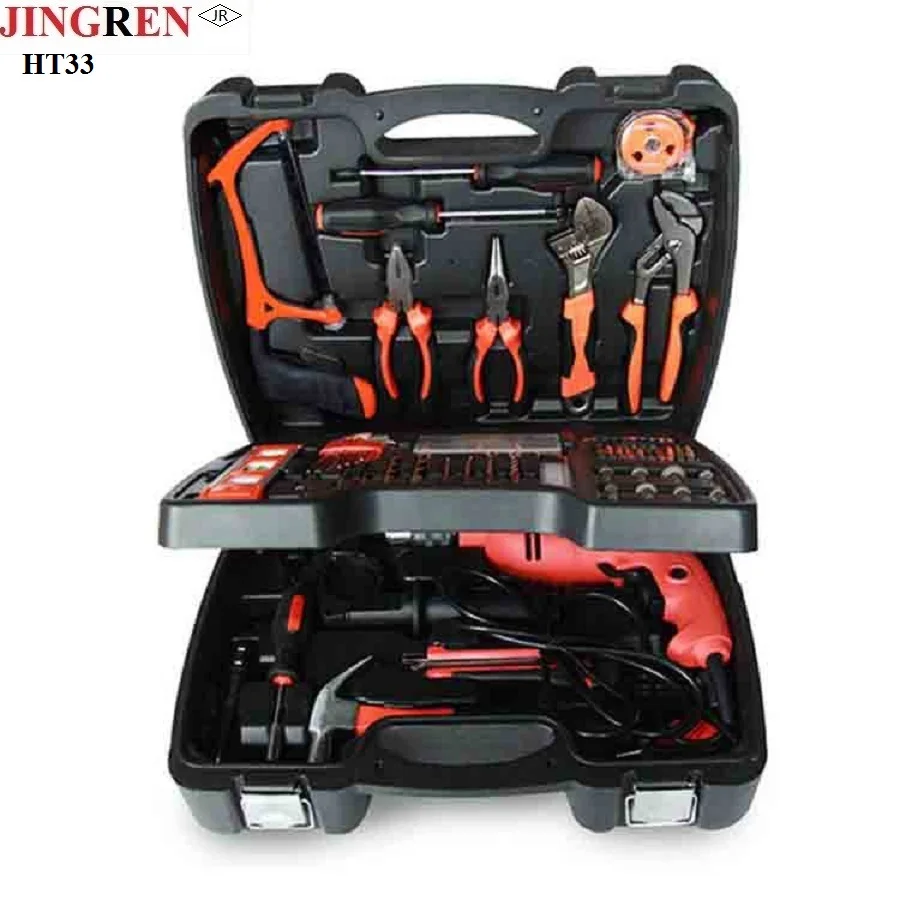 

Three-layer household electric drill combination hardware tool 138 sets