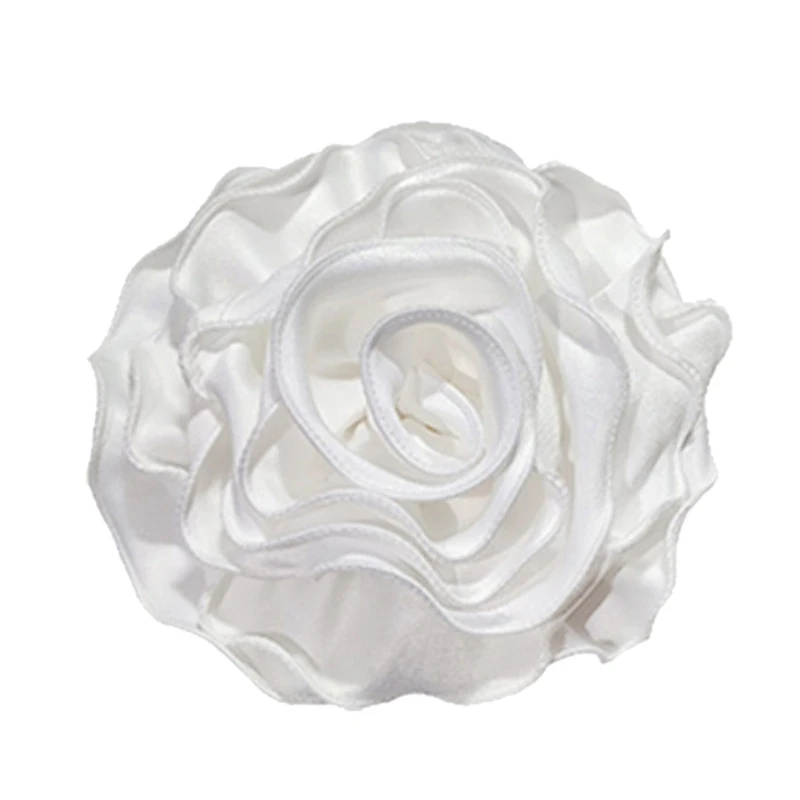 S1Y1 Camellia Florals Badge Brooches Elegant Lapel Pin Accessory for Parties and Dates