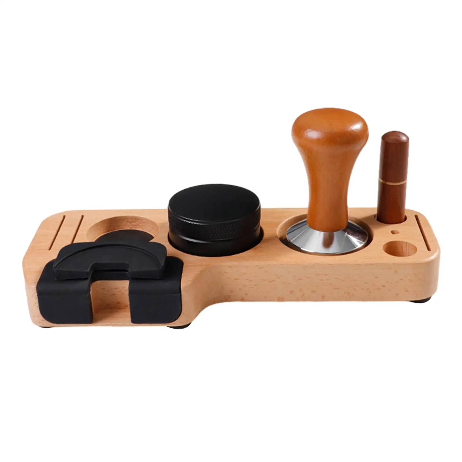 Espresso Tamping Stand Set Barista Part Multipurpose Espresso Accessories Kits for Counters Tearoom Worktop Cafes Coffee Bar