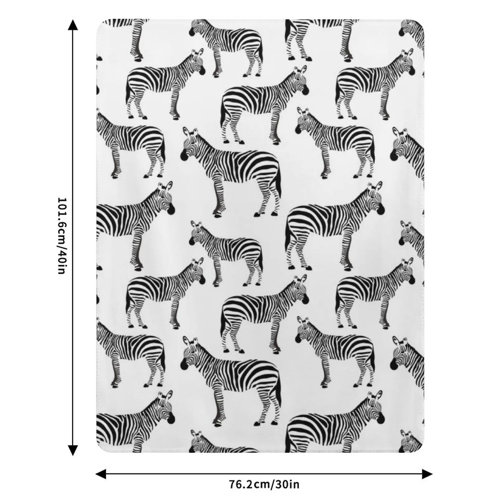 Zebra, Black and White Zebras Throw Blanket Cozy Throw Blanket Birthday Gift for Him Her