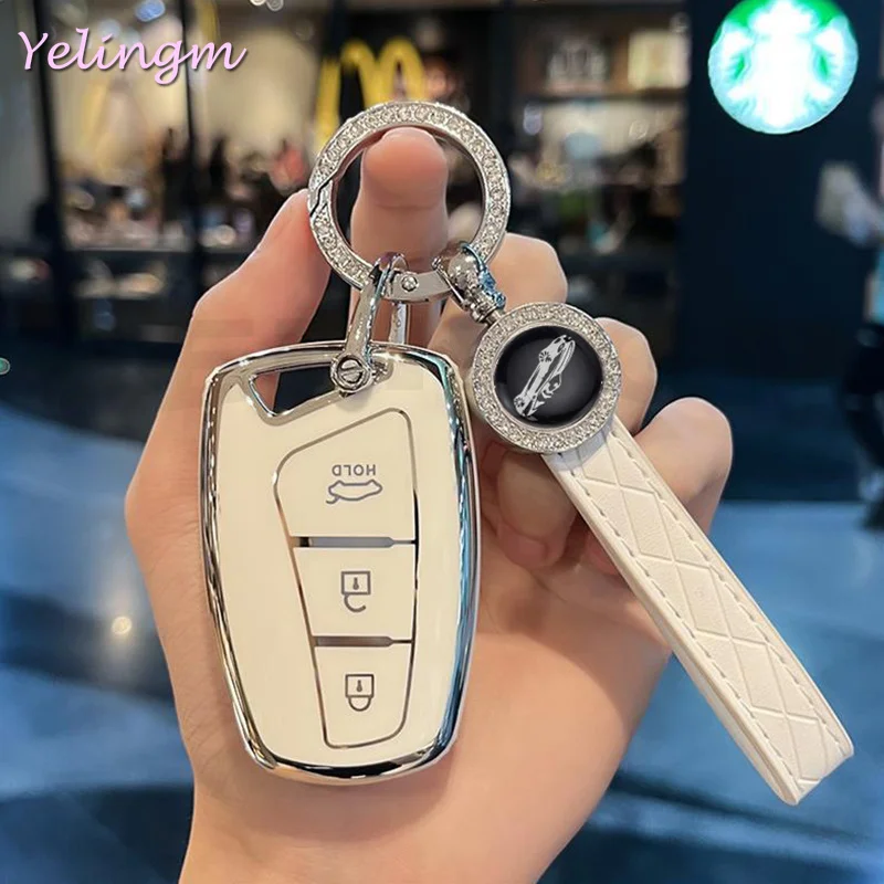 3-4-Tasten Autoschlüssel-Gehäuse für Hyundai Grandeur HG Sedan, Genesis G80, Santa Fe 3DM, Grand SantaFe 2018, IX45, EQUUS, Azera