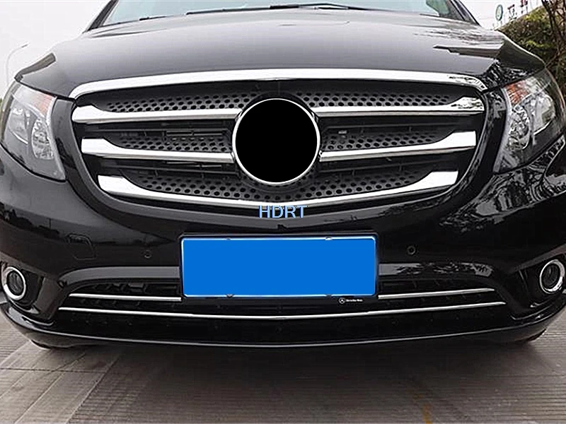 For Mercedes-Benz Vito Metris 2017-2021 Car Styling Accessories Exterior Decoration Front Fog Light Frame Lamp Protector Cover