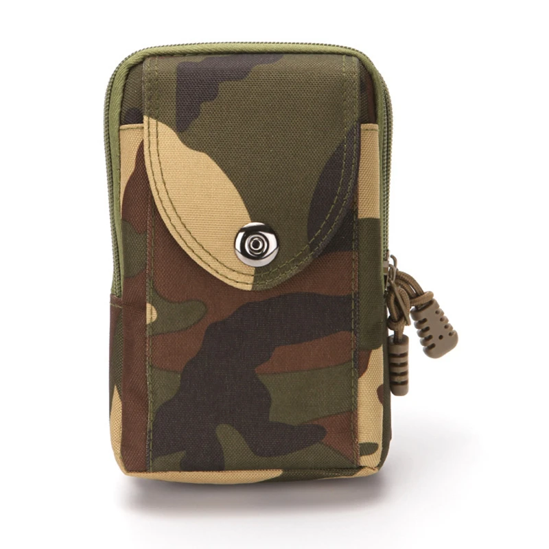 Phone Pouch Bag Camouflage Waist Bag Fanny Pack Phone Case Tool Pack For Outdoor Compact Bag 4 Styles