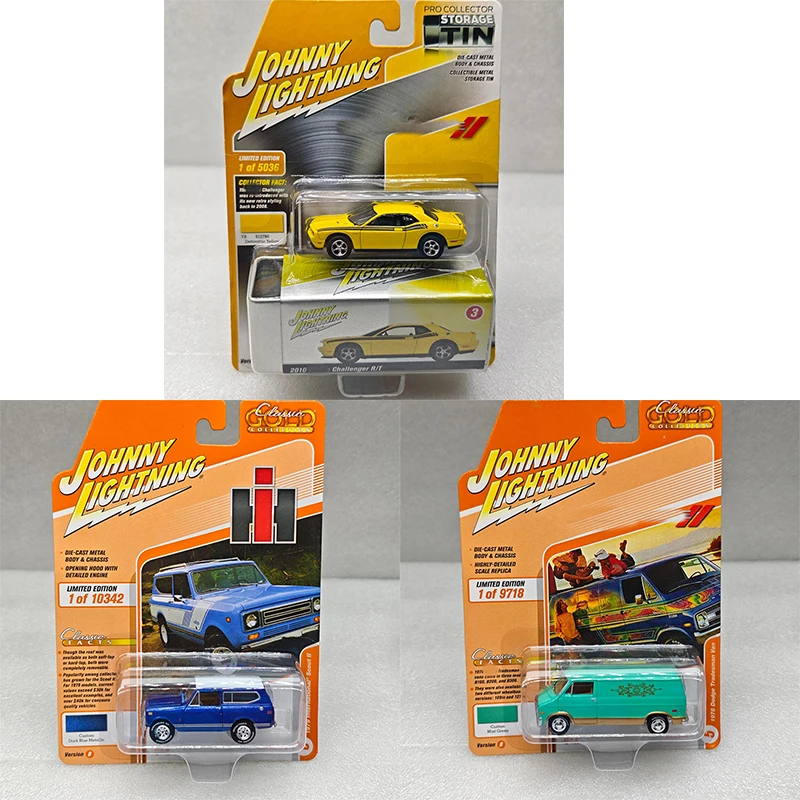 Johnny Lightning 1:64 New Simulation Van Off-road Vehicle Sports Car Alloy Die-casting Car Model Collection Decoration