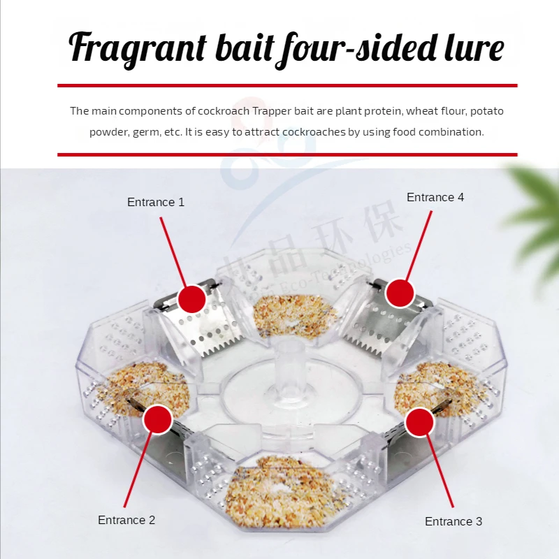 Kitchen Cockroach Trap Automatically Effective Physical Catch Safe Disburden