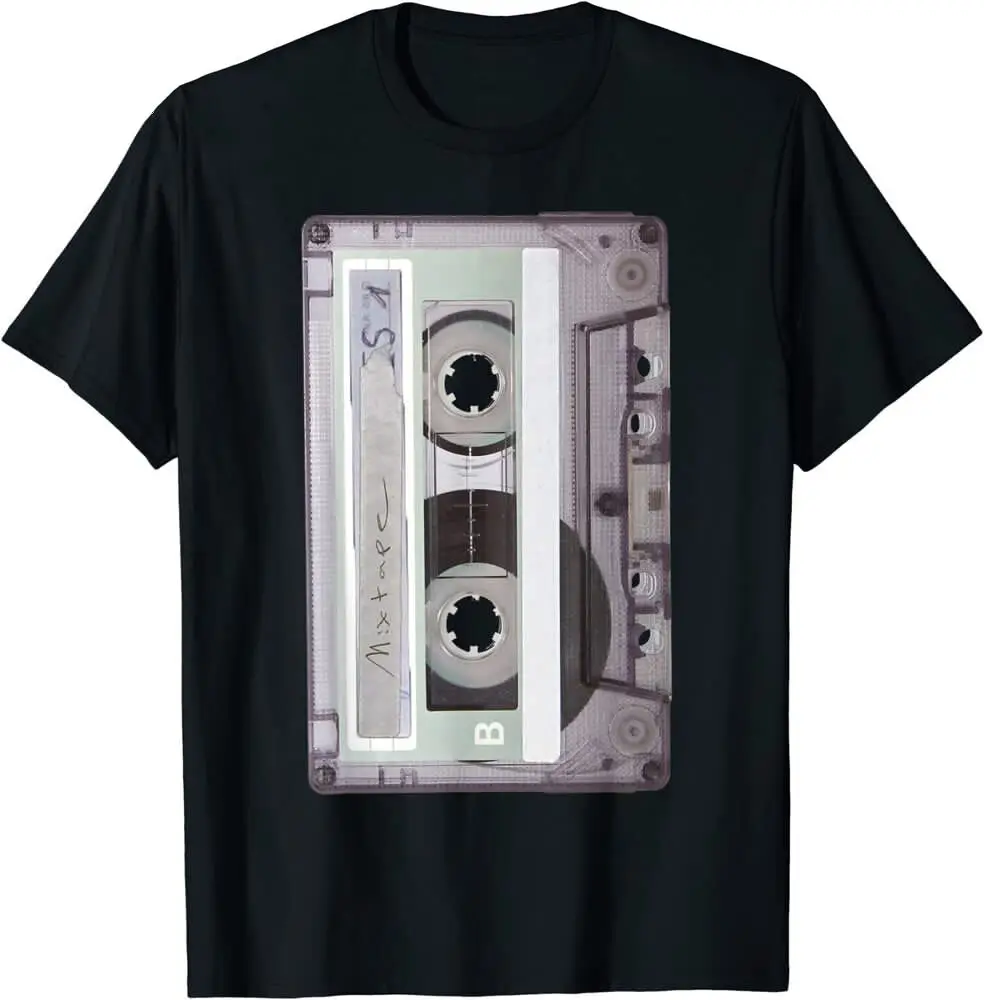 Old Schools Hip Hop DeeJay Mix Tape Mixtape Cassette T-Shirt For Men Women Summer Tees Cotton Luxury Brand Vintage Oversized