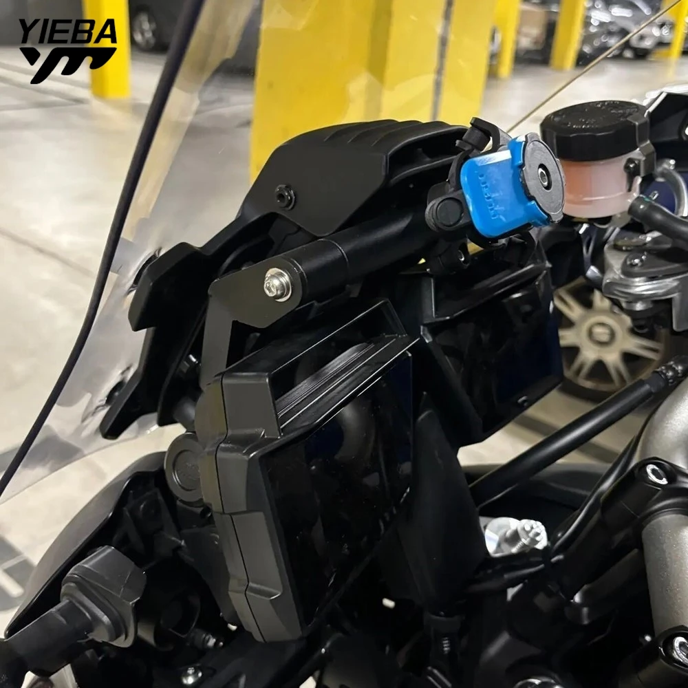 

Cellphone GPS Navigation Mount Bracket Handlebar Bar Extension Stand Holder For Yamaha Tracer 9GT 9/GT 2021 2022 2023 2024 2025