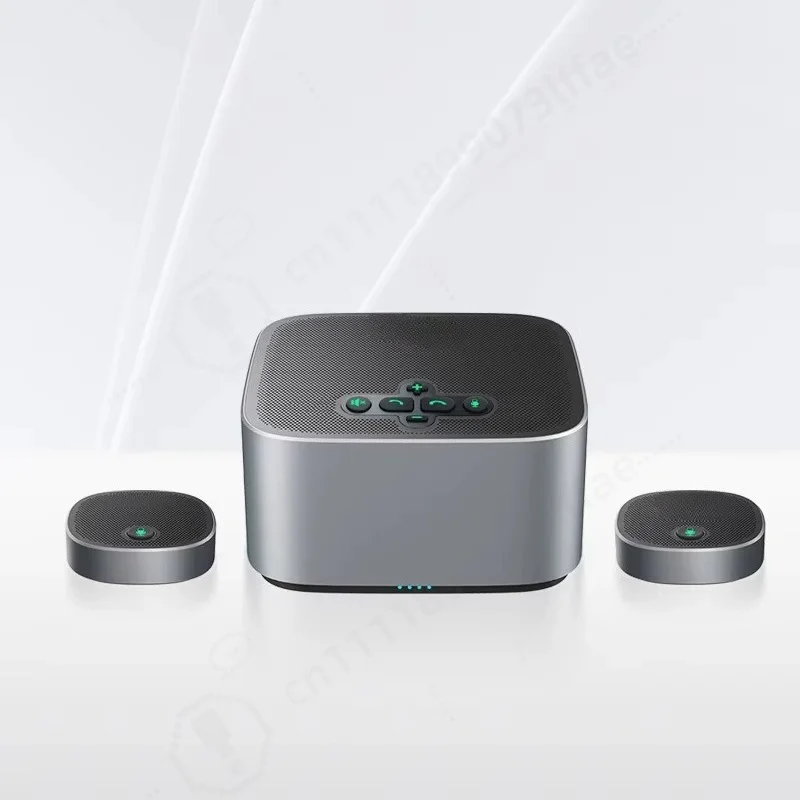Wireless Conference Speakerphone, Digital Signal Processor, With Extended Microphone, Noise Reduction For Large Meeting Rooms