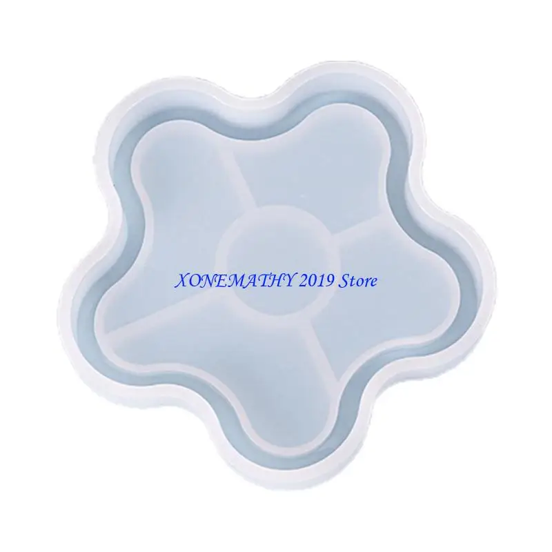 

F42F Resin Silicone Molds Round Epoxy Molds Resin Casting Molds for Craft Making Agate Slice Coasters Cup Mats