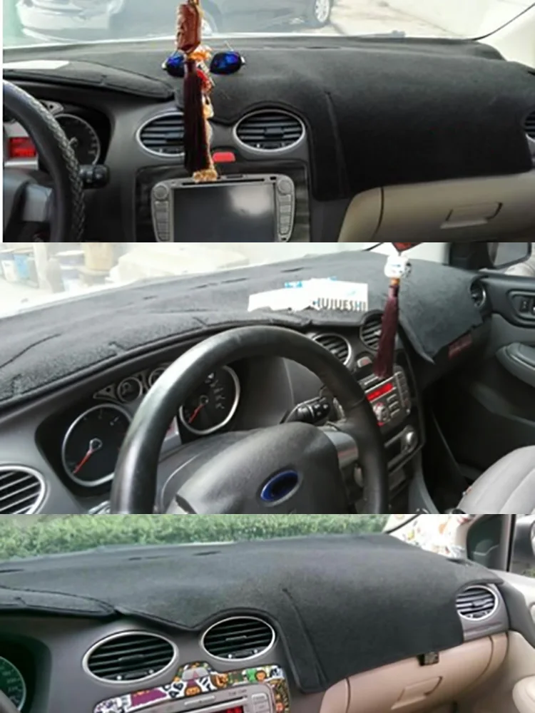 

For 2004-10 Ford Focus Mk2 Car-Styling Dashmat Dashboard Cover Instrument Panel Insulation Protective Pad Ornaments