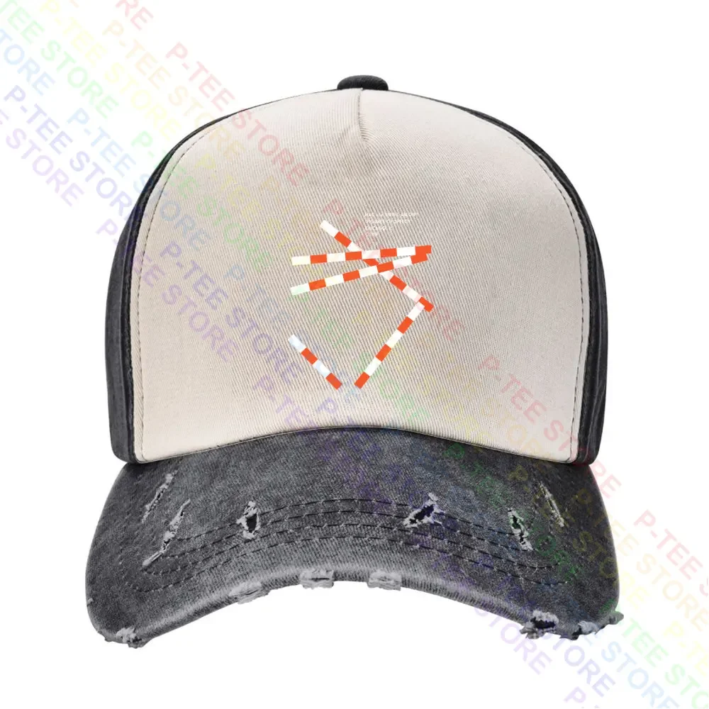 Virgil Abloh X Mca Fos Lines Baseball Cap Snapback Caps Knitted Bucket Hat