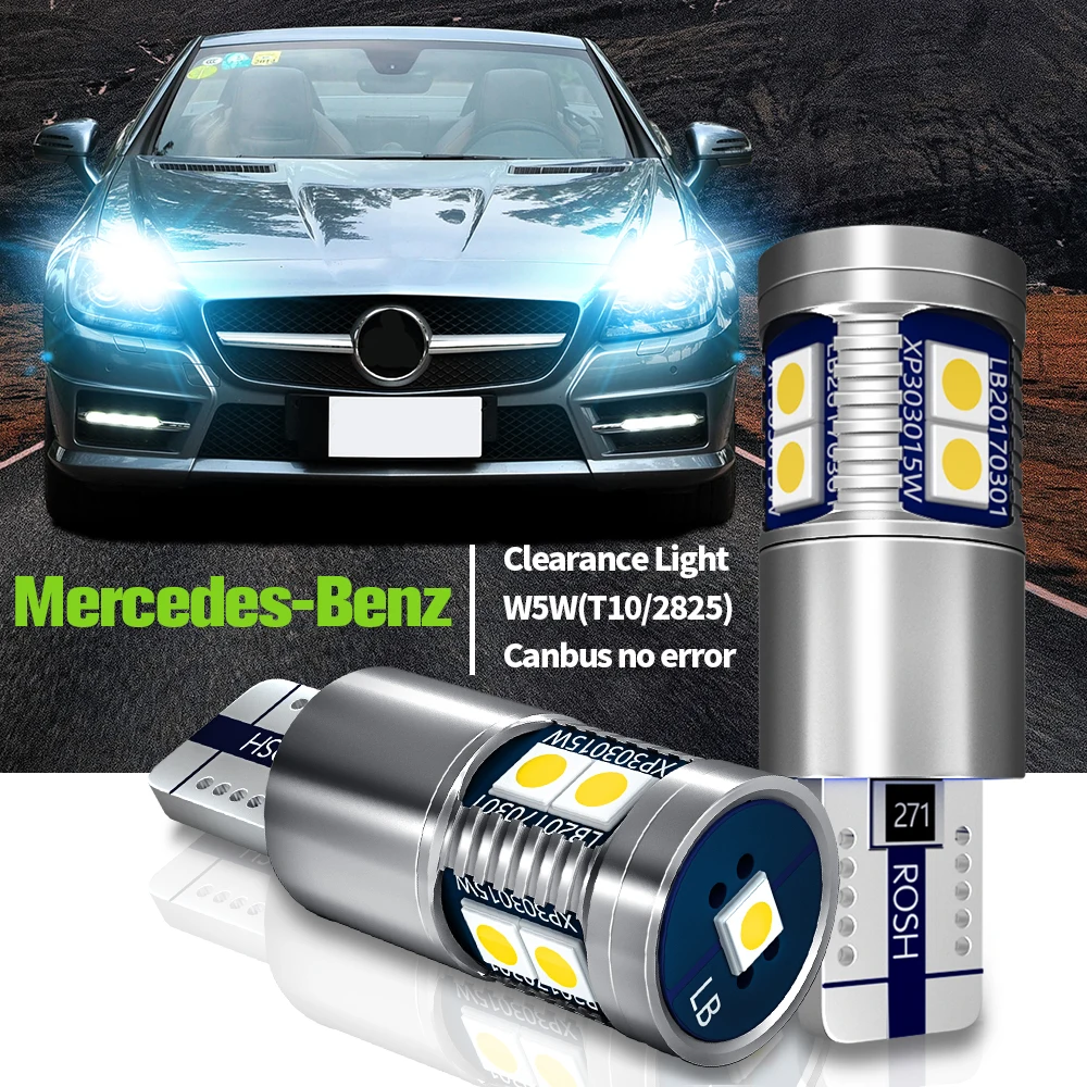 

2pcs LED Parking Light Bulb Lamp W5W T10 194 Canbus For Mercedes Benz E S Class W211 W212 A207 C207 S211 S212 W220 W221 C216