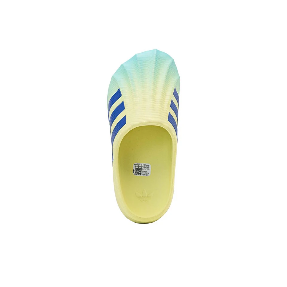 Original Adidas adiFOAM Superstar White Blue Yellow Color Men and Women\'s Unisex Casual Classic Slide Slipper  CP9654