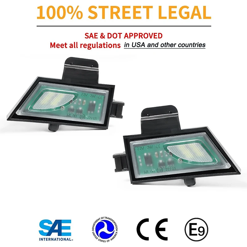 2 قطعة لا خطأ LED أضواء تحت المرآة البركة ترحيب مصابيح لشركة فولكس فاجن جولفا 7 GTI 2012-2021 توران 2015-2021 اكسسوارات السيارات #2