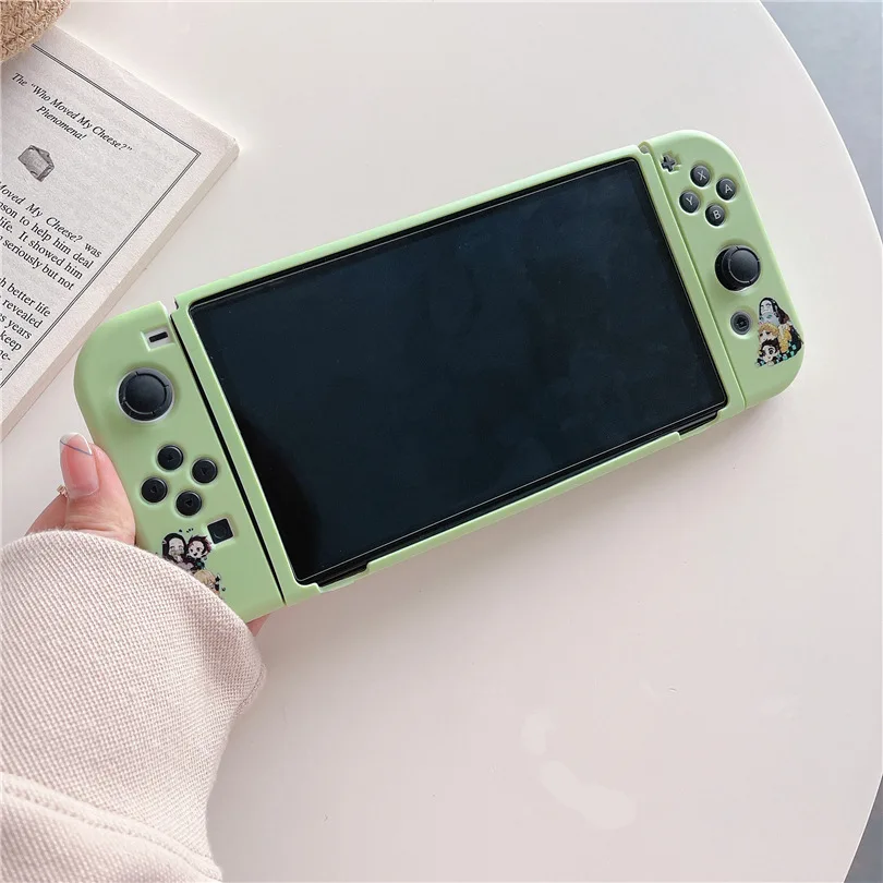 Thời Trang Ốp Lưng Cứng Đế Sạc Bao Vỏ Bảo Vệ Dành Cho Máy Nintendo Switch Oled NS Tay Cầm Pha Lê Bảo Vệ Da