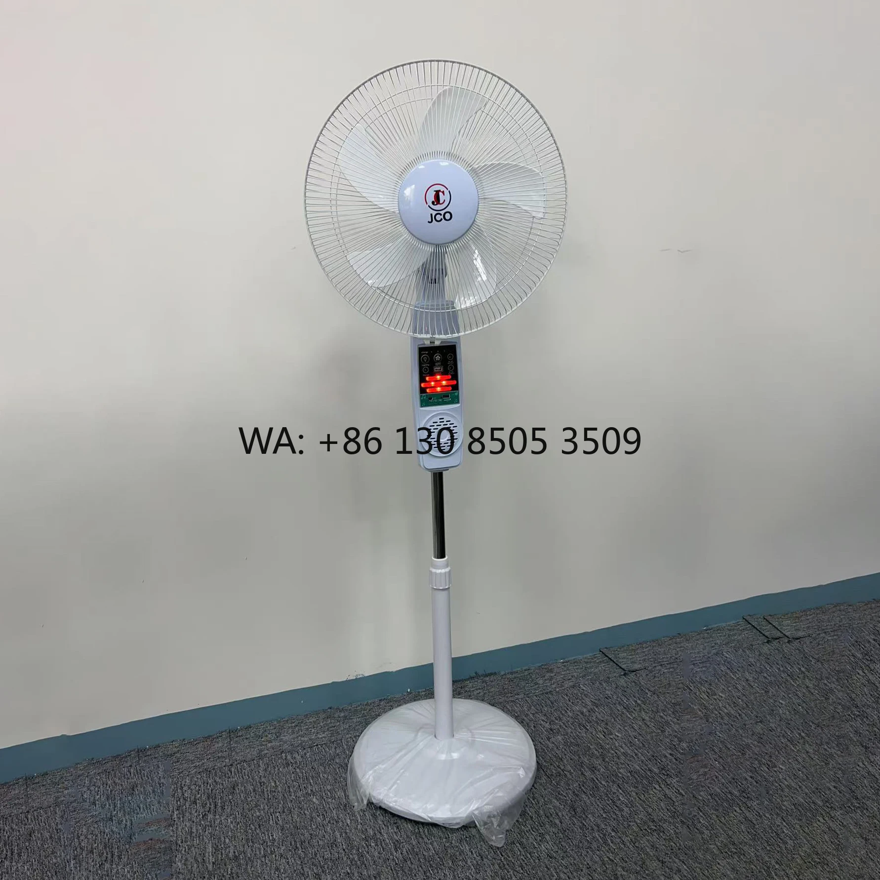 

Wholesale Cheap Price Electric 12v Dc Solar 16/18 Inch Standing Fan Music Solar Fan with bluetooth Speaker
