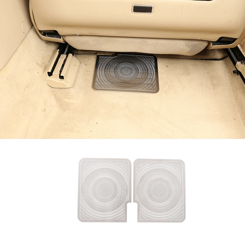 

For 2008-2012 Mercedes-Benz S-Class W221 stainless steel car seat lower air outlet dust cover sticker car interior accessories